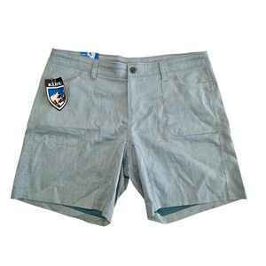 Kuhl Cabo Shorts Womens Athletic Outdoor Performance Shorts Size 16 Jade Green.